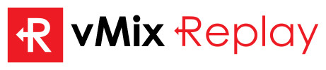vMix Replay Logo - Black